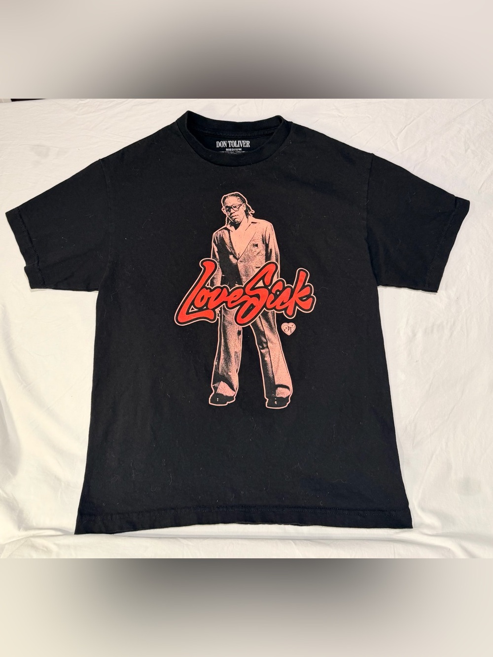 Don Toliver Men’s Black 'LoveSick' Graphic Short-Sleeve Tee